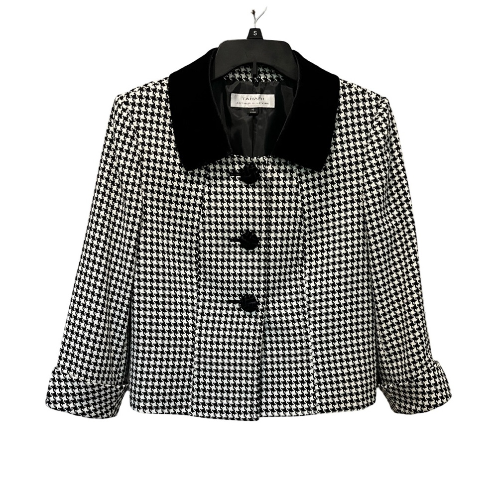 Tahari houndstooth blazer/jacket.